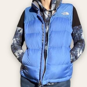 Vintage North Face Blue Nuptse Vest